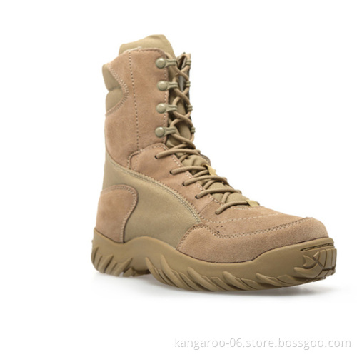 Wholesale American Steel Toe Cap Men Field Genuine Leather Boots Military KMB01X